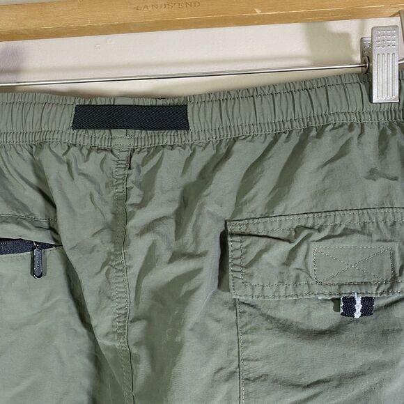 Eddie Bauer EBTEK Outdoor Hiking Shorts Buckle Waist Nylon Utility Green Men XXL - Picture 9 of 16